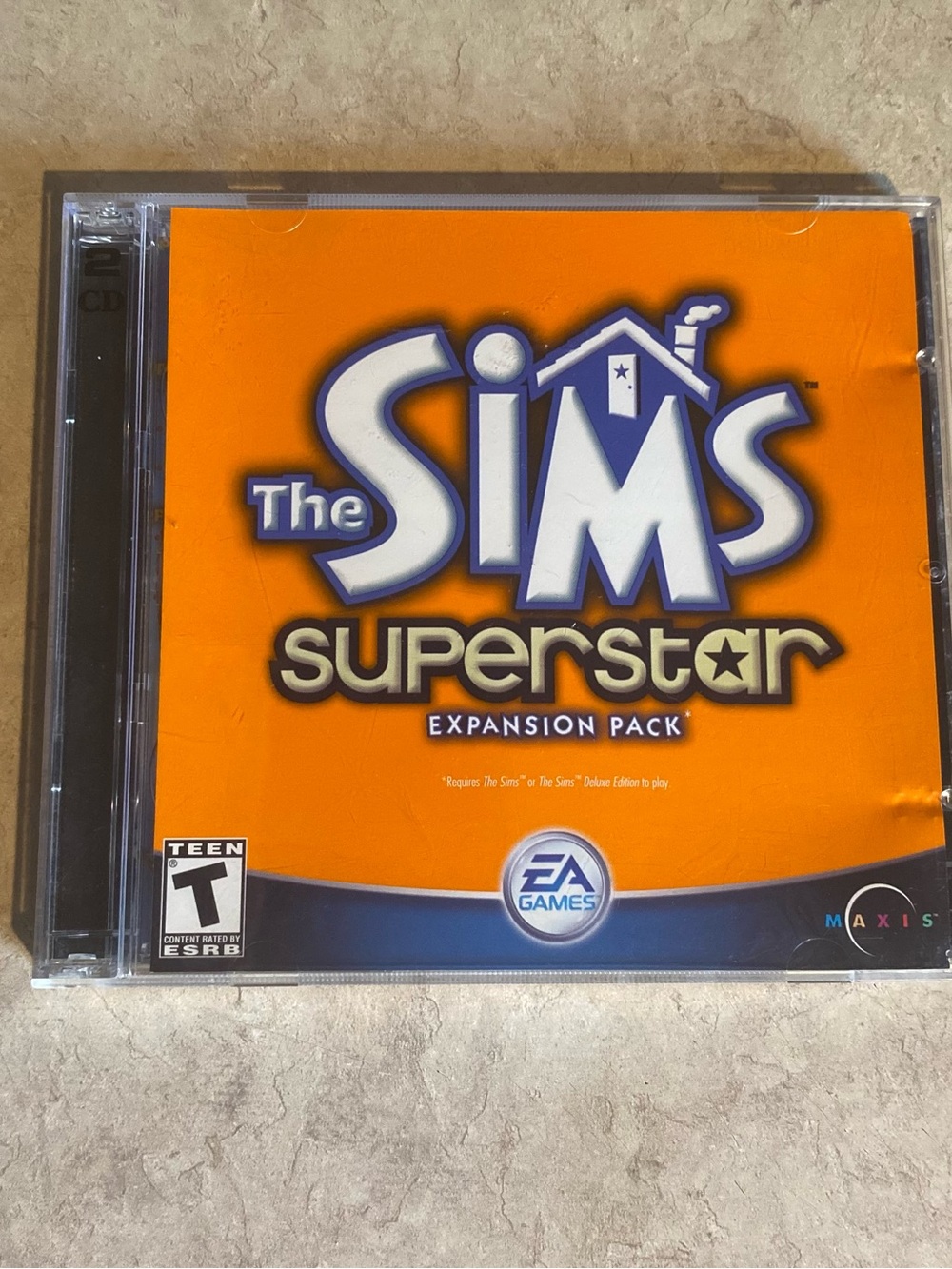 The Sims: Superstar Expansion Pack 2 Disc PC CD-ROM Game Vintage 2003 EA Games